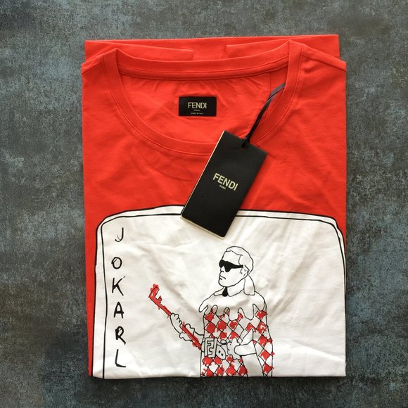 Fendi Casual T-shirt Men's short Sleeve